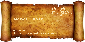 Heincz Zsolt névjegykártya