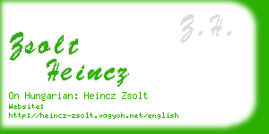 zsolt heincz business card